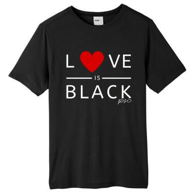 Rashad Mooreman Wearing Love Is Black Tall Fusion ChromaSoft Performance T-Shirt