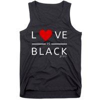 Rashad Mooreman Wearing Love Is Black Tank Top