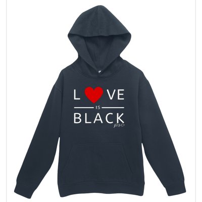 Rashad Mooreman Wearing Love Is Black Urban Pullover Hoodie