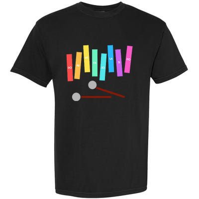 Rainbow Music Xylophone Garment-Dyed Heavyweight T-Shirt