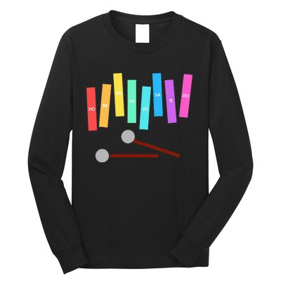 Rainbow Music Xylophone Long Sleeve Shirt