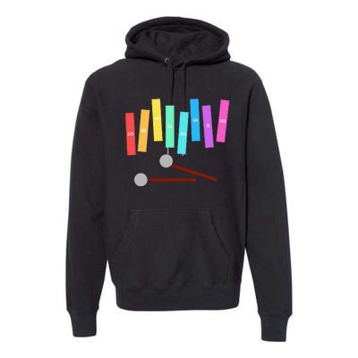 Rainbow Music Xylophone Premium Hoodie