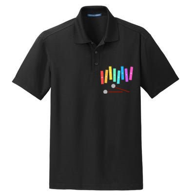 Rainbow Music Xylophone Dry Zone Grid Polo