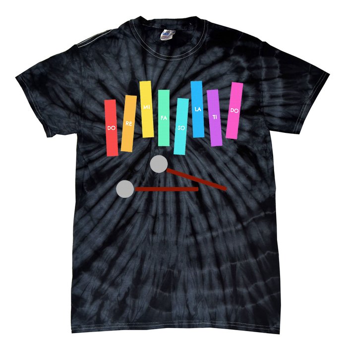 Rainbow Music Xylophone Tie-Dye T-Shirt