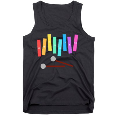 Rainbow Music Xylophone Tank Top