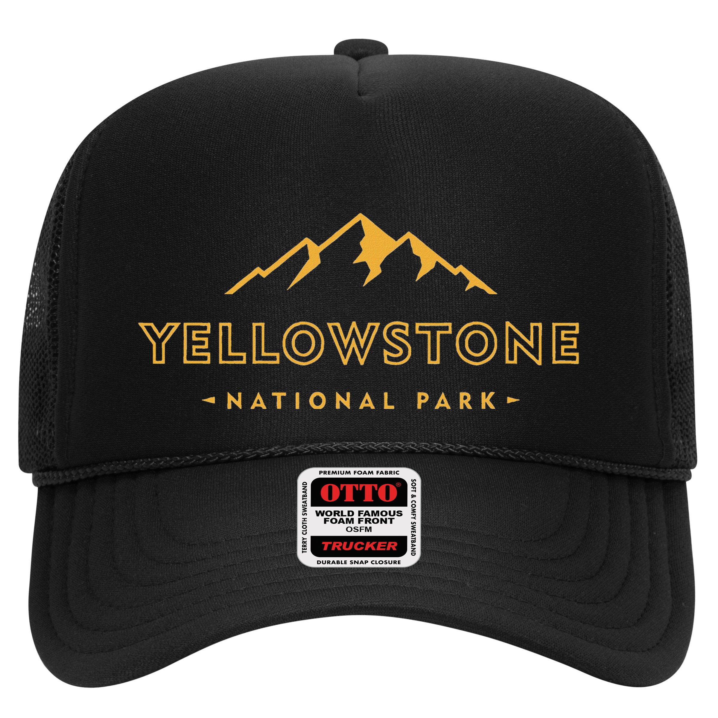 Retro Mountain Yellowstone National Park Hiking Souvenir Hat