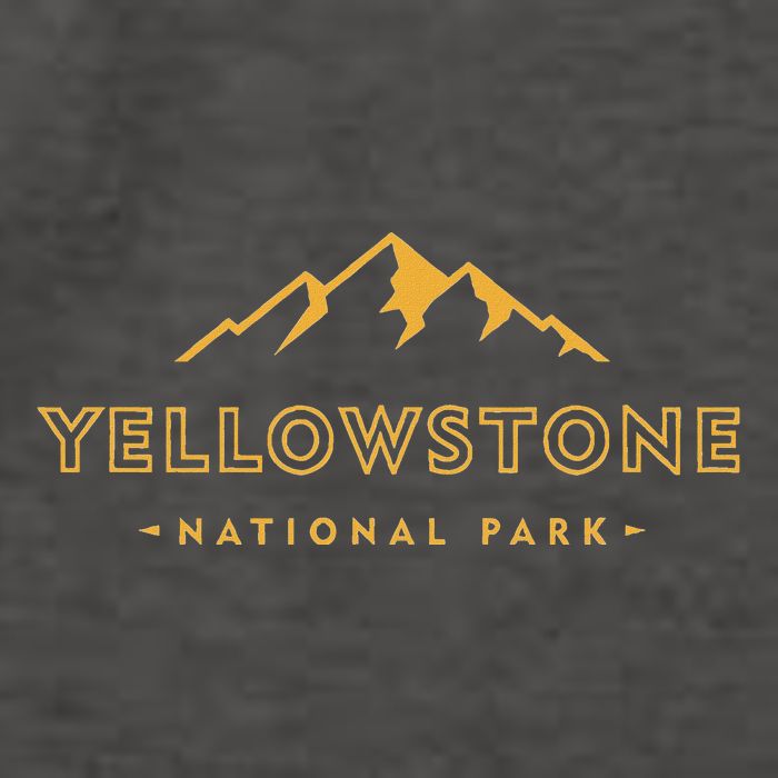 Retro Mountain Yellowstone National Park Hiking Souvenir Vector Backpack