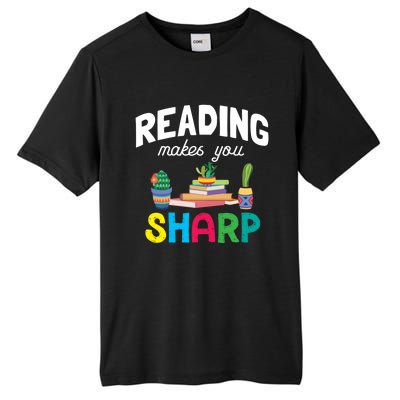 Reading Makes You Sharp Bookish Book Reader Read A Book Day Cute Gift Tall Fusion ChromaSoft Performance T-Shirt