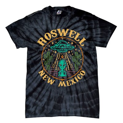 Roswell Nm 1947 Funny Roswell Aviation Gifts New Mexico 51 Tie-Dye T-Shirt