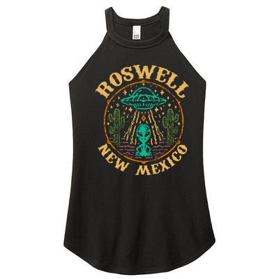 Roswell Nm 1947 Funny Roswell Aviation Gifts New Mexico 51 Women’s Perfect Tri Rocker Tank