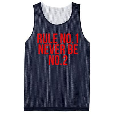 Rule Number 1 Never Be Number 2 Cool Relationship Quote Mesh Reversible Basketball Jersey Tank