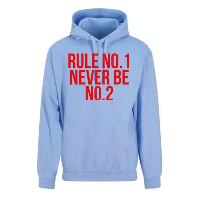 Rule Number 1 Never Be Number 2 Cool Relationship Quote Unisex Surf Hoodie