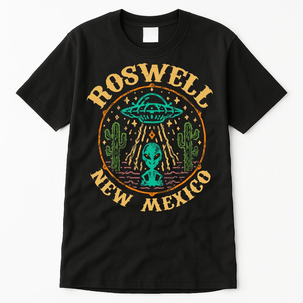 Roswell NM 1947 Funny Roswell Aviation Gifts New Mexico 51 Tall T-Shirt