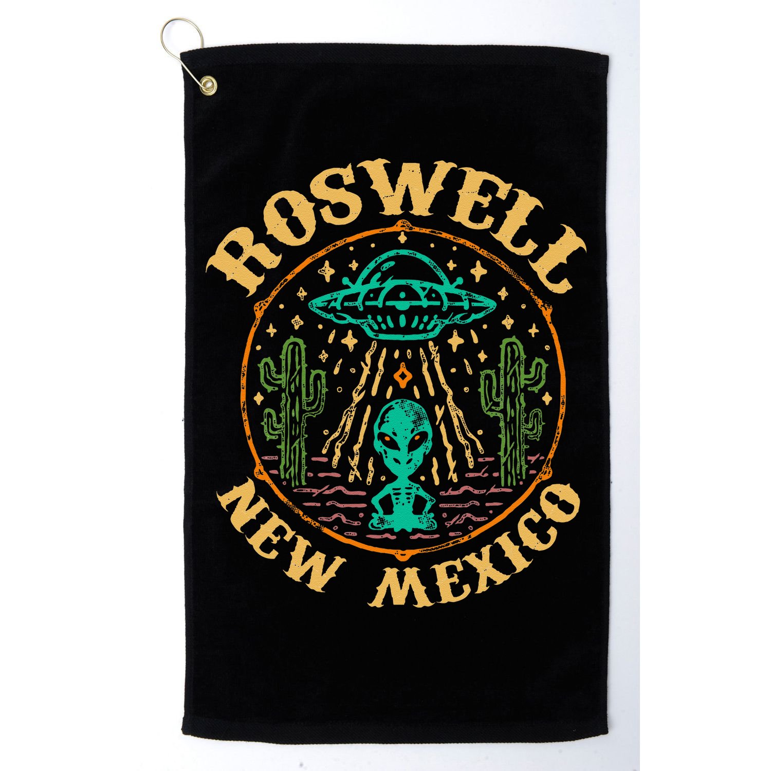 Roswell NM 1947 Funny Roswell Aviation Gifts New Mexico 51 Golf Towel