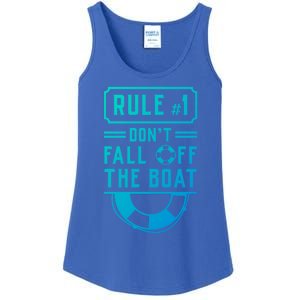 Rule Number 1 Dont Fall Off The Boat Cruise Ship Gift Ladies Essential Tank