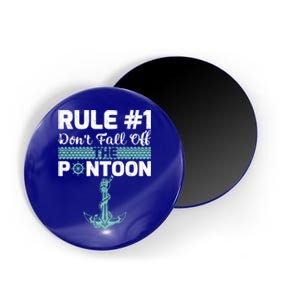 Rule Number 1 Dont Fall Off The Pontoon Boat Funny Boating Gift Magnet