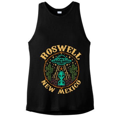 Roswell Nm 1947 Funny Roswell Aviation Gifts New Mexico 51 Ladies PosiCharge Tri-Blend Wicking Tank