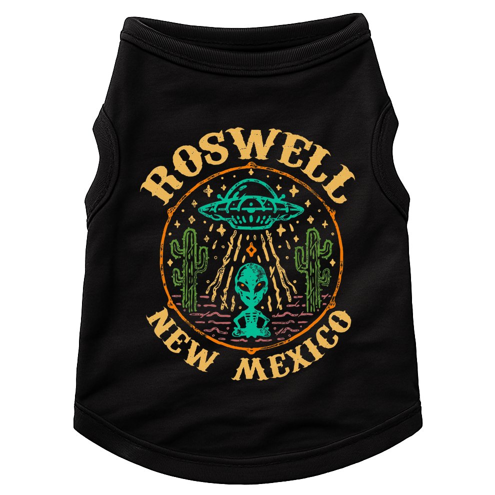 Roswell Nm 1947 Funny Roswell Aviation Gifts New Mexico 51 Doggie Tank