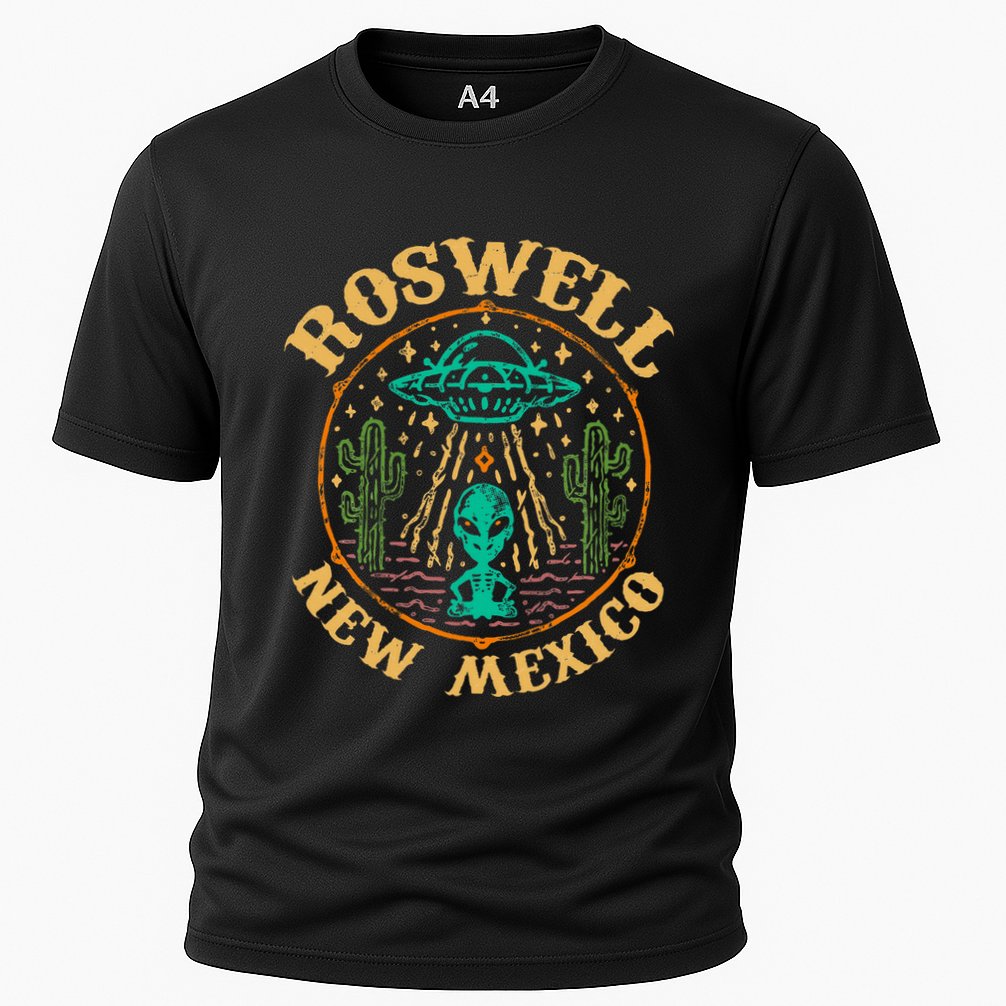 Roswell Nm 1947 Funny Roswell Aviation Gifts New Mexico 51 Cooling Performance Crew T-Shirt