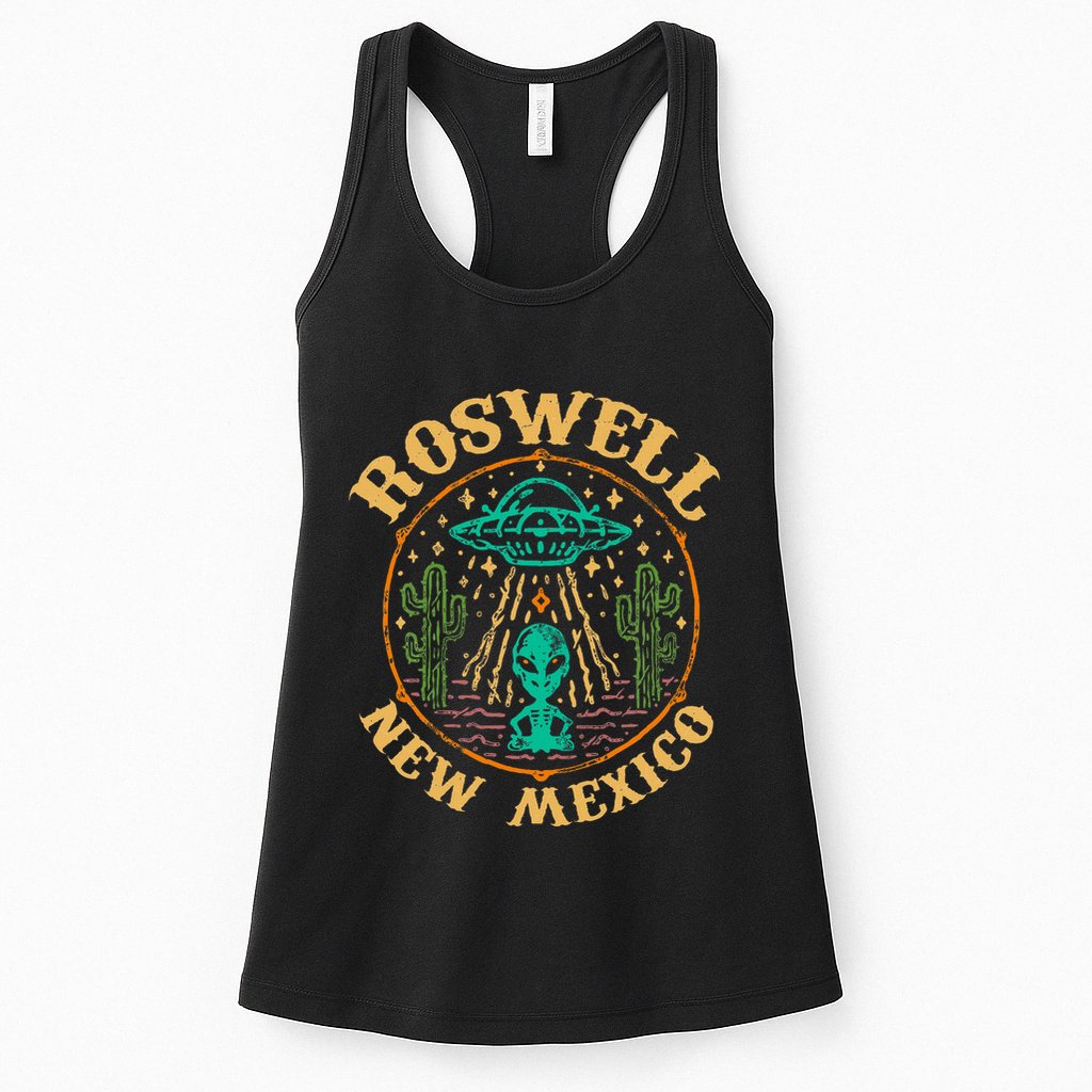 Roswell Nm 1947 Funny Roswell Aviation Gifts New Mexico 51 Womens Tank Top