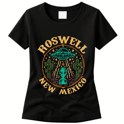 Roswell Nm 1947 Funny Roswell Aviation Gifts New Mexico 51 Womens T-Shirt