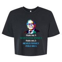 Rule Number 1, Never Lose Money Warren Buffett Quotes Bella+Canvas Jersey Crop Tee