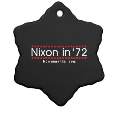 Richard Nixon 1972 Presidential Campaign Ceramic Star Ornament