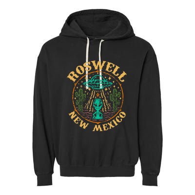 Roswell Nm 1947 Funny Roswell Aviation Gifts New Mexico 51 Garment-Dyed Fleece Hoodie