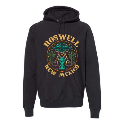 Roswell Nm 1947 Funny Roswell Aviation Gifts New Mexico 51 Premium Hoodie