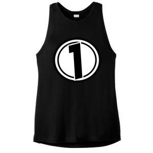 Racing Number 1 Ladies PosiCharge Tri-Blend Wicking Tank