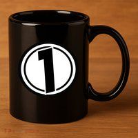 Racing Number 1 11oz C Handle Ceramic Mug