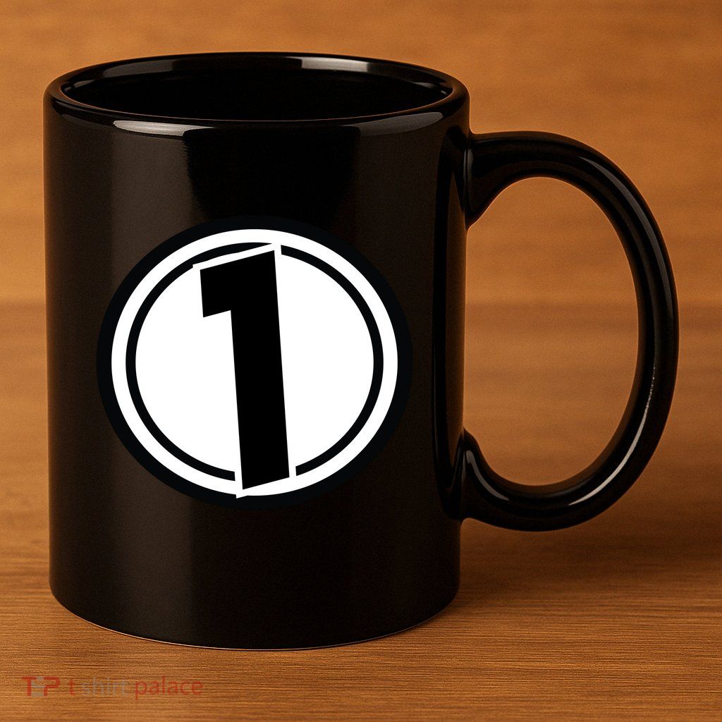 Racing Number 1 11oz C Handle Ceramic Mug