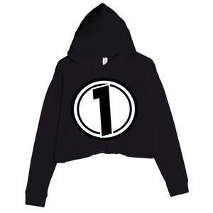 Racing Number 1 Crop Fleece Hoodie