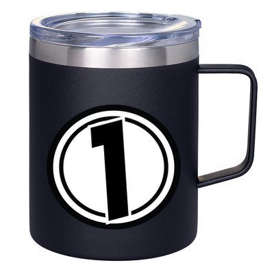 Racing Number 1 12oz Stainless Steel Coffee Mug