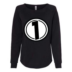 Racing Number 1 Womens California Wash Sweatshirt