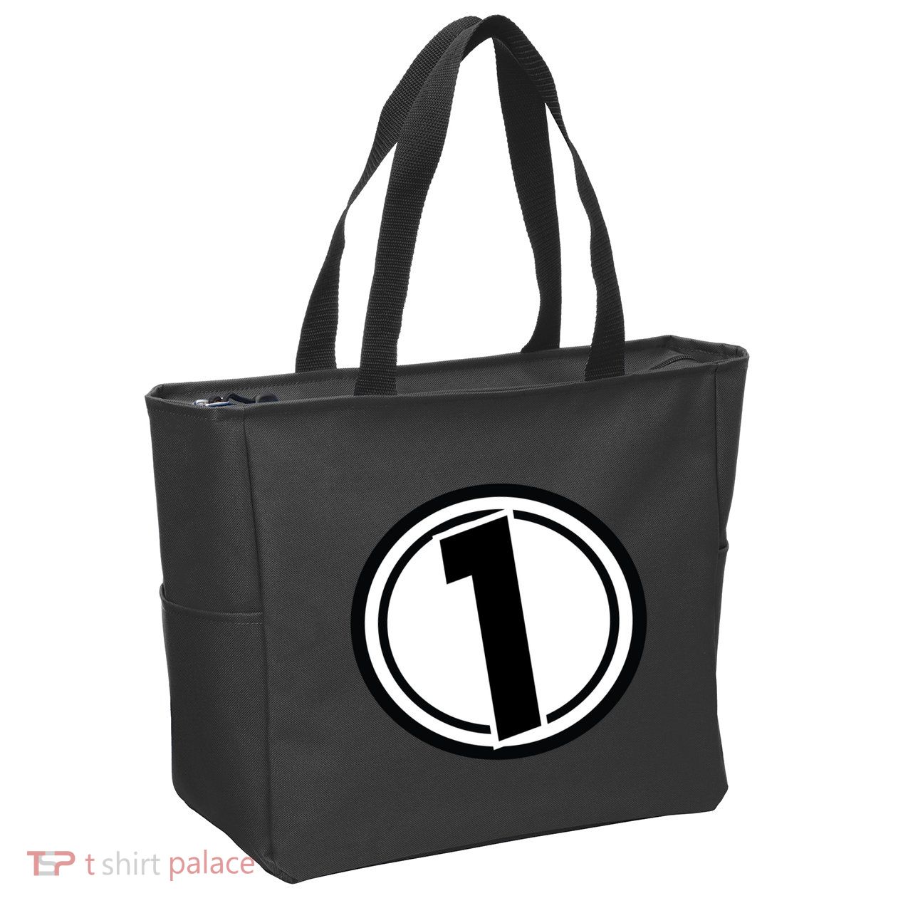 Racing Number 1 Zip Tote Bag