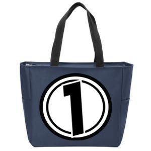 Racing Number 1 Zip Tote Bag