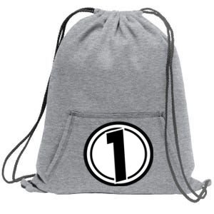 Racing Number 1 Sweatshirt Cinch Pack Bag