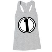 Racing Number 1 Women's Racerback Tank