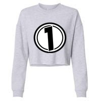 Racing Number 1 Cropped Pullover Crew