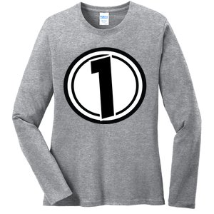 Racing Number 1 Ladies Long Sleeve Shirt