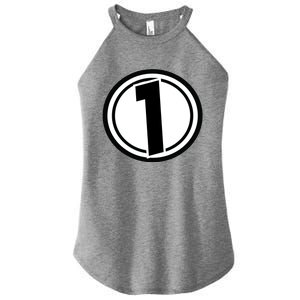 Racing Number 1 Women's Perfect Tri Rocker Tank