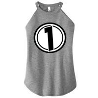 Racing Number 1 Women's Perfect Tri Rocker Tank