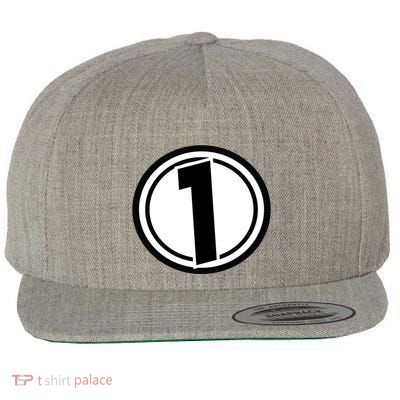 Racing Number 1 Wool Snapback Cap