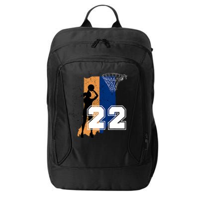 Retro No 22 Woman Basketball Grunge Jersey City Backpack