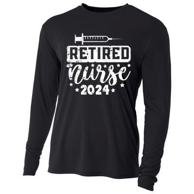 Retired Nurse 2024 Nursing Retirement Working Cooling Performance Long Sleeve Crew