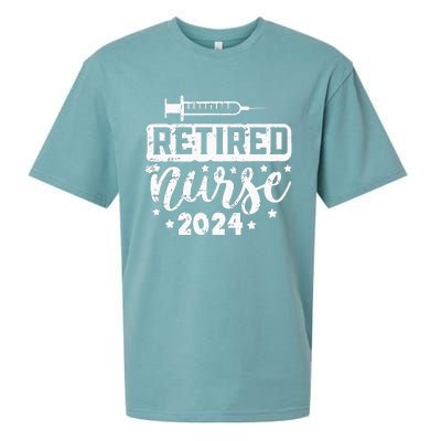 Retired Nurse 2024 Nursing Retirement Working Sueded Cloud Jersey T-Shirt