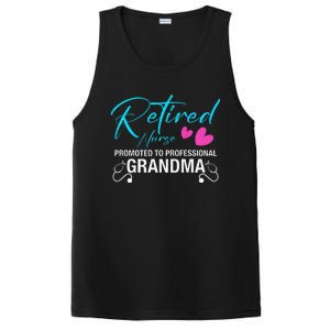 Retired Nurse 2025 Promoted To Professional Grandma Heart PosiCharge Competitor Tank