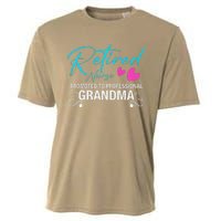 Retired Nurse 2025 Promoted To Professional Grandma Heart Cooling Performance Crew T-Shirt