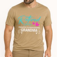 Retired Nurse 2025 Promoted To Professional Grandma Heart Cooling Performance Crew T-Shirt